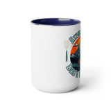 Stand Back Dad is Grilling Fathers Day Two-Tone Coffee Mugs, 15oz!