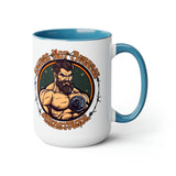 Savage Not Average #Beastmode Fathers Day Fitness Two-Tone Coffee Mugs, 15oz! Black Beard Edition!