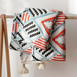 Bohemian Nordic Knitted Blanket