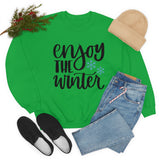 Enjoy the Winter Holiday Snowflake Unisex Heavy Blend Crewneck Sweatshirt! Winter Vibes!
