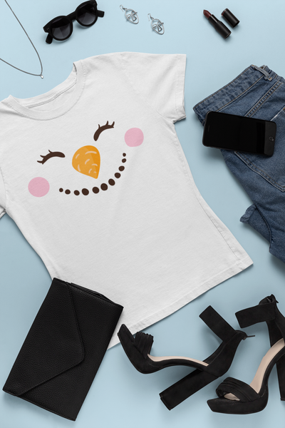 Freckled Fox Company, Graphic Tees, Snowman Smile, Grinning Snowman, Kansas City. 