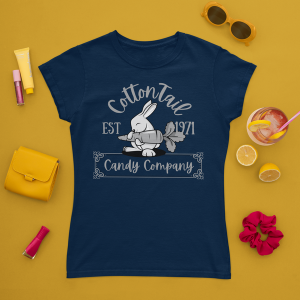 Easter Greyscale Cotton Tail Candy Company Unisex Graphic Tees! Spring Vibes!