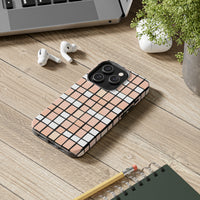 Pastel Pink Checkerboard Tough Phone Cases, Case-Mate!