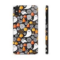 Spider Webs and Candy Corn Little Ghost Halloween Tough Phone Cases! Fall Vibes!