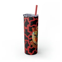 Your So Golden Butterfly Cow Printed Skinny Tumbler with Straw, 20oz! Multiple Colors!