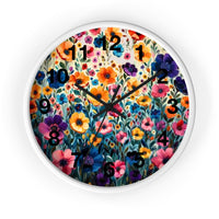 Boho Purple and Orange Ombre Print Wall Clock! Perfect For Gifting! Free Shipping!!! 3 Colors Available!