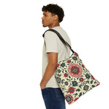 Destiny Print Floral Pink Adjustable Tote Bag with Spacious Zippered Pocket! Check out My Matching Weekender Bag!