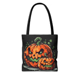 Slime Filled Halloween Jack-O-Lanterns Fall Vibes Tote Bag!