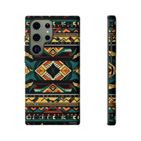 Black Aztec Tough Cases! Cellphone Cases! Multiple Sizes Available! Apple iPhone, Samsung Galaxy, and Google Pixel devices!