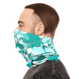 Aqua Tie dye Lightweight Neck Gaiter! 4 Sizes Available! Free Shipping! UPF +50! Great For All Outdoor Sports!