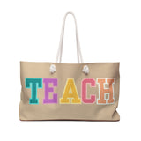 Cream Rainbow Pastel Teach Vacation Travel Weekender Bag! Free Shipping!!!