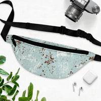 Dusty Blue Paint Wash Unisex Fanny Pack! Free Shipping! One Size Fits Most!