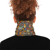 Boho Floral Print Lightweight Neck Gaiter! 4 Sizes Available! Free Shipping! UPF +50! Great For All Outdoor Sports!