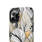 Neutral Autumn Leaves Fall Vibes Tough Phone Cases!