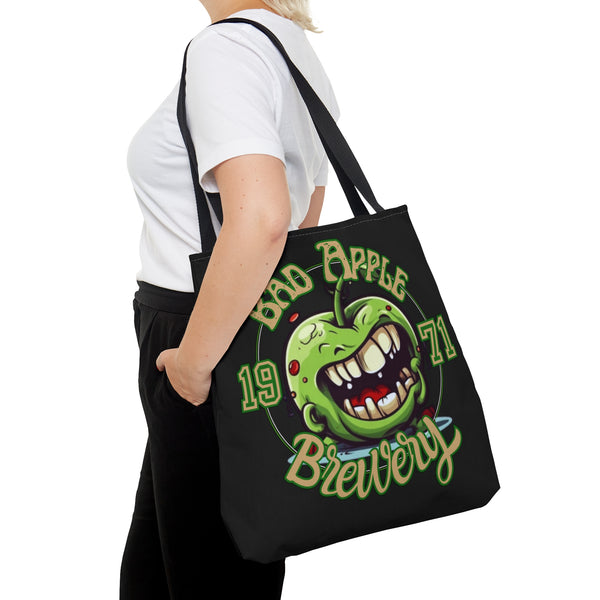 Bad Apple Brewery Halloween Humor Fall Vibes Tote Bag!