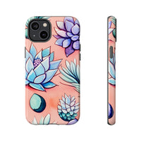 Pastel Pink and Purple Little Succulent Plants Phone Cases! New!!! Over 40 Phone Sizes To Choose From! Free Shipping!!!