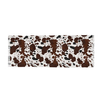 Brown Cow Print Lightweight Scarf! Use as a Hair Tie, Swimsuit Cover, Shawl! Free Shipping! Great For Gifting!