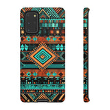 Turquoise Aztec Tough Cases! Cellphone Cases! Multiple Sizes Available! Apple iPhone, Samsung Galaxy, and Google Pixel devices!