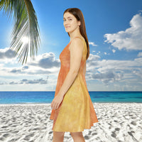 Orange Coral Wash Women's Fit n Flare Dress! Free Shipping!!! New!!! Sun Dress! Beach Cover Up! Night Gown! So Versatile!