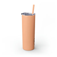 Custom Name Personalized Tumblers Skinny Tumbler with Straw, 20oz! Cursive Writing Option!