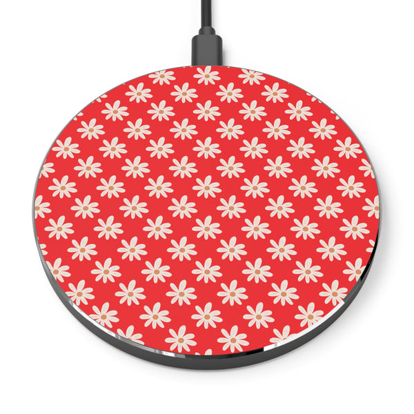 Red Daisy Wireless Phone Charger! Free Shipping!!!
