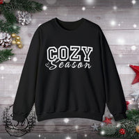 1 Cozy Season Christmas Edition Unisex Heavy Blend Crewneck Sweatshirt! Winter Vibes!