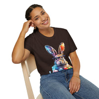 Easter Bunny Glasses With Eggs Unisex Graphic Tees! Spring Vibes! All New Heather Colors!!! Free Shipping!!!