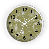 Boho Paint Washed Green Print Wall Clock! Perfect For Gifting! Free Shipping!!! 3 Colors Available!