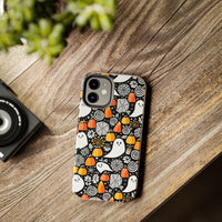 Spider Webs and Candy Corn Little Ghost Halloween Tough Phone Cases! Fall Vibes!