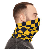 Black and Yellow Plaid Lightweight Neck Gaiter! 4 Sizes Available! Free Shipping! UPF +50! Great For All Outdoor Sports!