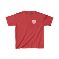 Valentines Day Pink Plaid Basics Wear Anywhere Kids Heavy Cotton Tee! Foxy Kids! Free Shipping!