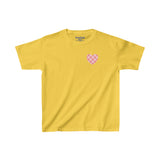 Valentines Day Pink Plaid Basics Wear Anywhere Kids Heavy Cotton Tee! Foxy Kids! Free Shipping!