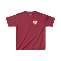 Valentines Day Pink Plaid Basics Wear Anywhere Kids Heavy Cotton Tee! Foxy Kids! Free Shipping!