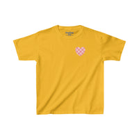 Valentines Day Pink Plaid Basics Wear Anywhere Kids Heavy Cotton Tee! Foxy Kids! Free Shipping!