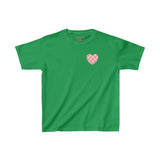 Valentines Day Pink Plaid Basics Wear Anywhere Kids Heavy Cotton Tee! Foxy Kids! Free Shipping!