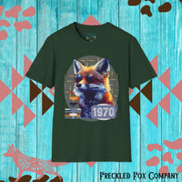 Retro Fox Graphic Tee! Ultra Soft! Free Shipping! Summer Vibes!