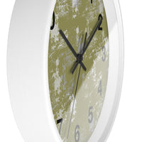 Boho Paint Washed Green Print Wall Clock! Perfect For Gifting! Free Shipping!!! 3 Colors Available!