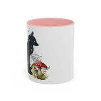 Mug - Fox Silhouette Mushroom Giftable Accent Coffee Mug (11, 15oz)