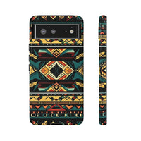 Black Aztec Tough Cases! Cellphone Cases! Multiple Sizes Available! Apple iPhone, Samsung Galaxy, and Google Pixel devices!