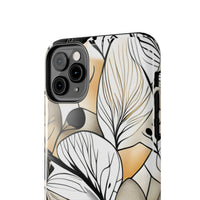 Neutral Autumn Leaves Fall Vibes Tough Phone Cases!