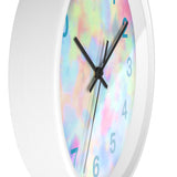 Boho Rainbow Blue Tie Dye Wall Clock! Perfect For Gifting! Free Shipping!!!