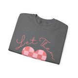 Valentines Day Let Them Plaid Heart Edition Unisex Sweatshirt! Retro! Free Shipping!!!