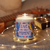 Live in The Moment Watercolor Scented Soy Candle, 9oz! Free Shipping! 9 Scents! 60 Hour Burn Time!!!