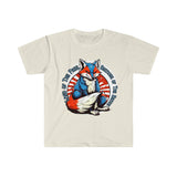 Land of The Free Because of The Brave Fox Version Unisex Graphic Tees! Independence Day!