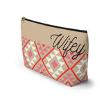 Wifey Pink Aztec Printed Travel Accessory Pouch, Check Out My Matching Weekender Bag! Free Shipping!!!