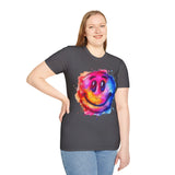 Happy Face Rainbow Unisex Graphic Tees! Summer Vibes! All New Heather Colors!!! Free Shipping!!!