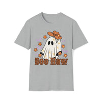 Boo Haw Floral Retro Cowboy Ghost Unisex Graphic Tee! Halloween! Fall Vibes!