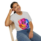 Happy Face Rainbow Unisex Graphic Tees! Summer Vibes! All New Heather Colors!!! Free Shipping!!!