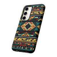 Black Aztec Tough Cases! Cellphone Cases! Multiple Sizes Available! Apple iPhone, Samsung Galaxy, and Google Pixel devices!