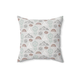 Western/Boho Grey Teepee Dreamcatcher Square Pillow!